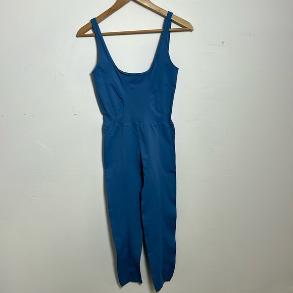 FP Movement Free People Good Karma Onesie Blue M/L NWOT - Picture 7 of 8